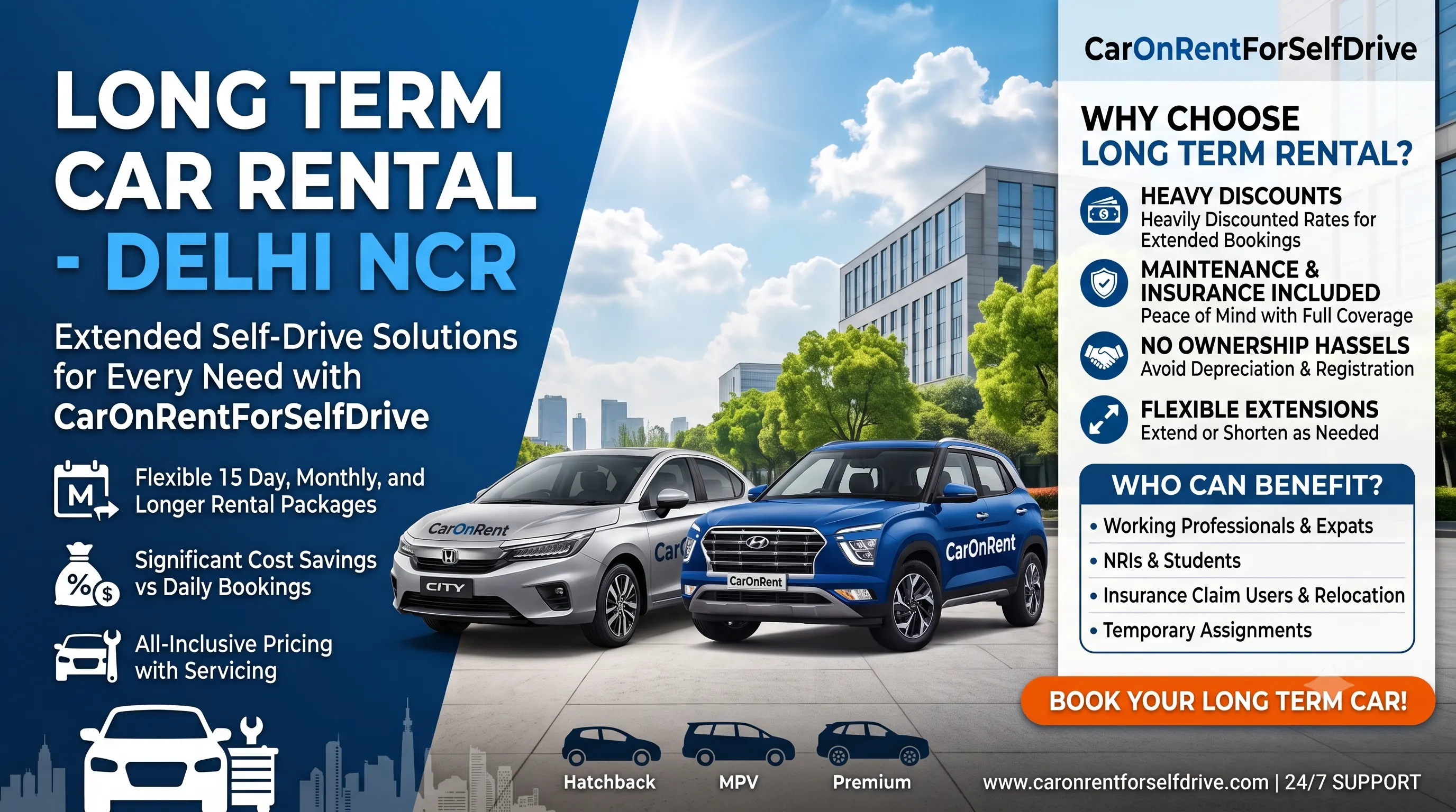 Long Term Car Rental in Delhi
